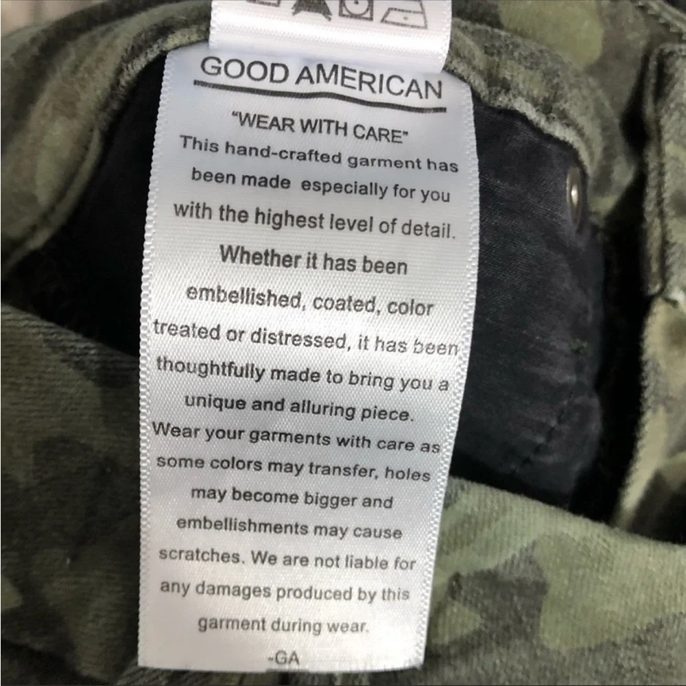 Good American Good Waist High Rise Camo Skinny Jeans - Picture 12 of 16